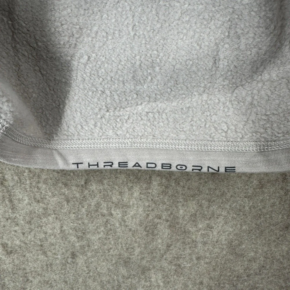 Under Armour Threadborne‎ Hoodie Gray Loose Fit Long Sleeve Henley Pockets 2XL - Picture 7 of 12